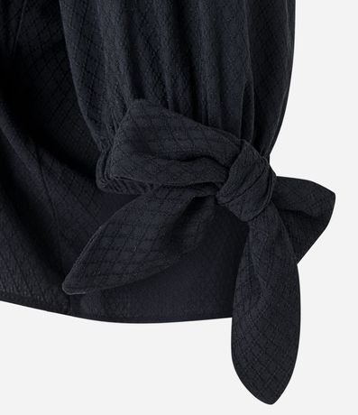 Blusa Sastrería en Viscosa con Lazo en el Puño 7