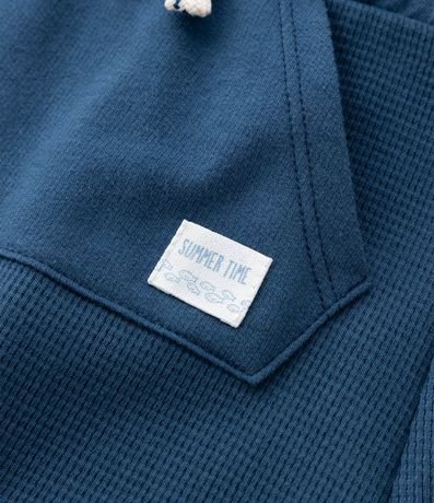 Bermuda Infantil con Bolsillo Canguro y Textura Waffle - Talle 0 a 18 Meses 6