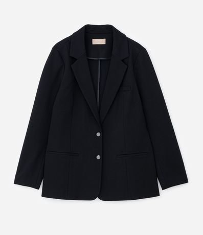 Blazer Slim Alargado en Punto Roma Curve & Plus Size 5