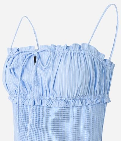 Blusa de Asa en Laise con Fruncidos y Lastex 7