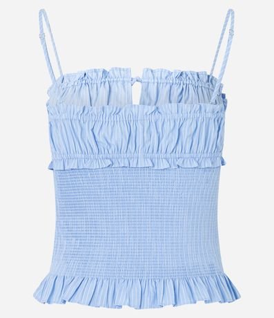 Blusa de Asa en Laise con Fruncidos y Lastex 9