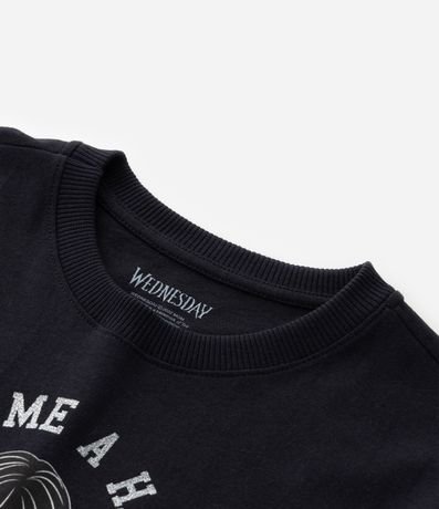 Remera Infantil con Estampa de Merlina - Talle 5 a 14 años 4