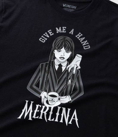 Remera Infantil con Estampa de Merlina - Talle 5 a 14 años 5