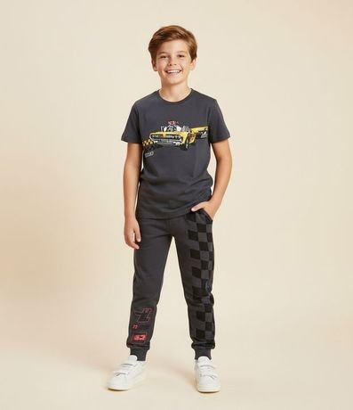 Pantalón Infantil en Algodón Hot Wheels - Talle 4 a 10 años