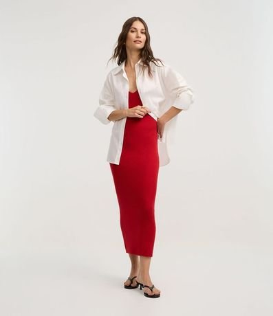 Vestido Midi en Punto Texturizado 2