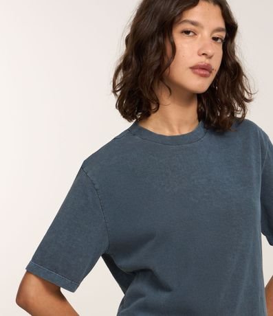 Remera en Algodón con Efecto Lavado