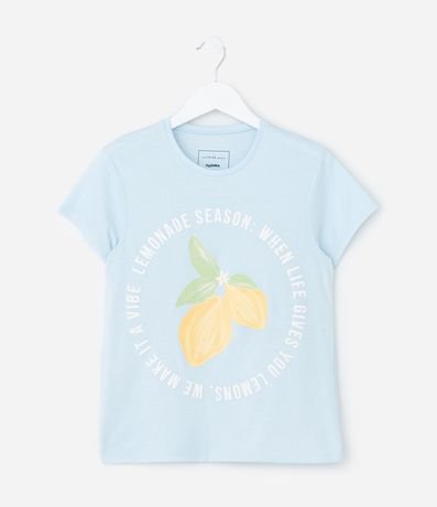 Remera Regular Infantil con Estampa de Limón Siciliano - Talle 5 a 14 años 2