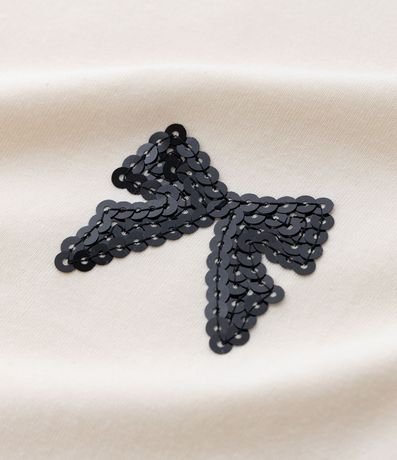 Remera Regular con Lazos en Lentejuelas - Talle 5 a 14 años 4