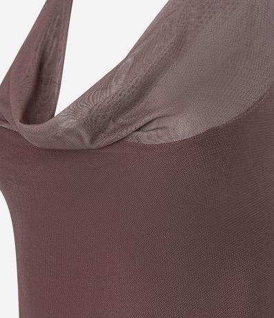 Body Frente Única en Tule con Escote Degagê 6