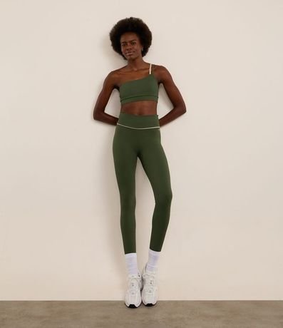 Top Hombro Único Deportivo en Microfibra Acanalada 2