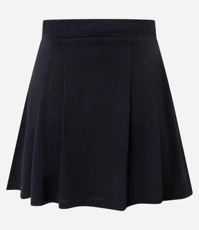 Short Pollera en Punto Roma con Pliegues 7