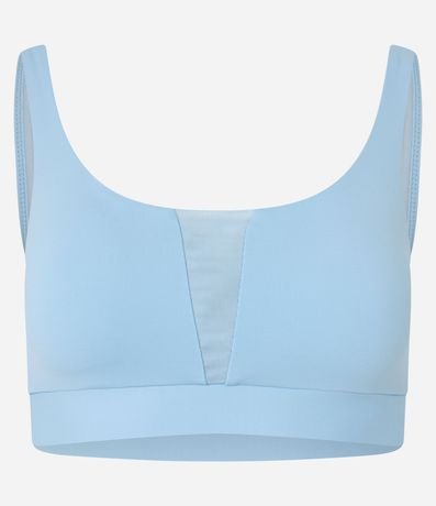 Top Deportivo en Microfibra con Recortes de Tule 6