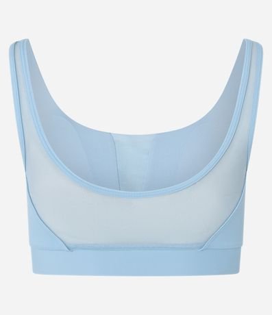 Top Deportivo en Microfibra con Recortes de Tule 7