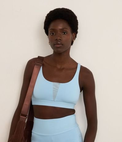 Top Deportivo en Microfibra con Recortes de Tule 2