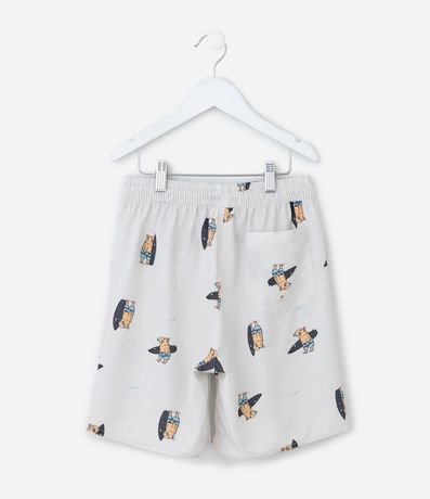 Bermuda Infantil en Microfibra con Mini Ícones de Capivara - Talle 5 a 14 años 2