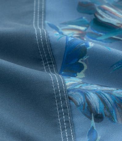 Bermuda Infantil de Baño con Estampa de Follajes - Talle 5 a 14 años 3