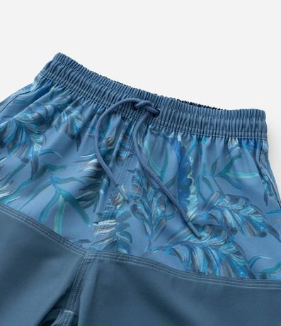 Bermuda Infantil de Baño con Estampa de Follajes - Talle 5 a 14 años 5