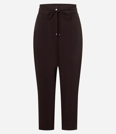 Pantalón Fluido con Cintura Elástica y Lazo