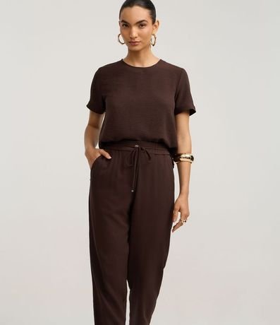 Pantalón Fluido con Cintura Elástica y Lazo 2