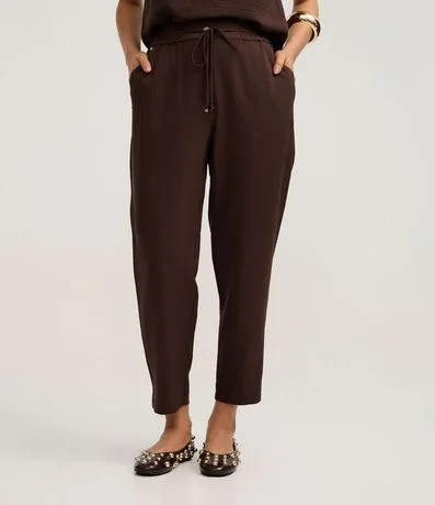 Pantalón Fluido con Cintura Elástica y Lazo 3