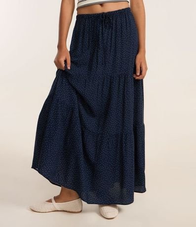 Pollera New Midi en Chalis de Lunares con Cintura Elástica 3