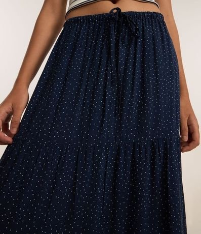 Pollera New Midi en Chalis de Lunares con Cintura Elástica 4