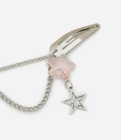 Kit 04 Pinzas para el Pelo con Cadena y Colgante Estrelas 2