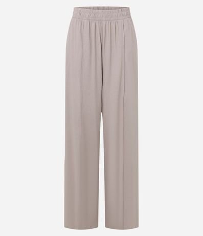 Pantalón Pantalona en Viscolino con Cintura Elástica 5