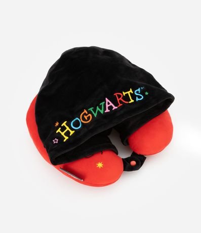 Almohada de Viaje en Poliamida con Capuchay Estampa Harry Potter