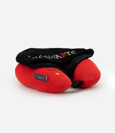 Almohada de Viaje en Poliamida con Capuchay Estampa Harry Potter 3
