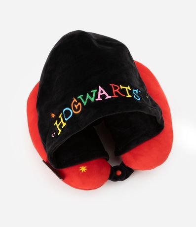 Almohada de Viaje en Poliamida con Capuchay Estampa Harry Potter 4