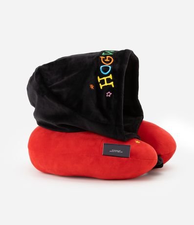 Almohada de Viaje en Poliamida con Capuchay Estampa Harry Potter 7