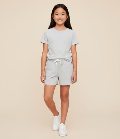 Short Clochard Infantil en Algodón con Bolsillo - Talle 5 a 14 años