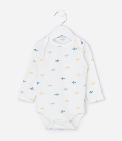 Body Infantil con Estampa de Aviones - Talle 0 a 18 meses 2