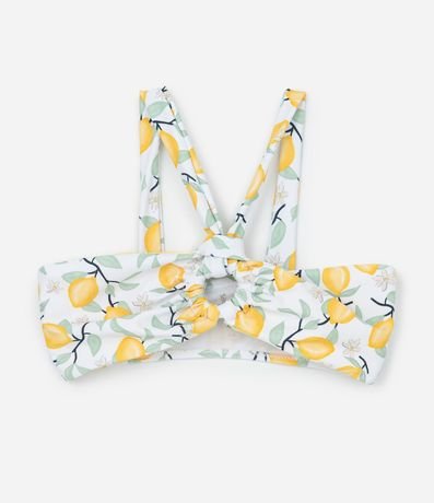 Bikini Infantil en Microfibra con Estampa Floral - Talle 7 a 16 años 3