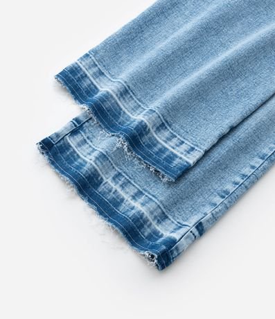 Pantalón Wide Infantil en Jeans con Terminación Deshilachada - Talle 5 a 14 años 8