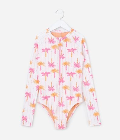 Malla Infantil con Estampa de Cocoteros - Talle 5 a 14 años