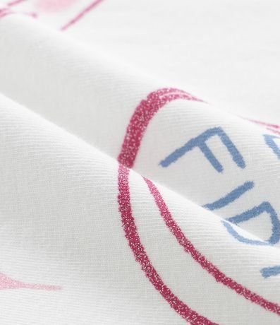 Remera Infantil Regular con Estampa de Ícones - Talle 5 a 16 años 4