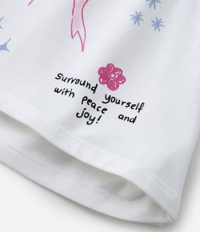 Short Regular Infantil con Estampa de Ícones Sweet Doodles - Talle 5 a 14 años 7