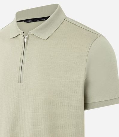Remera Polo en Algodón con Cremallera en el Cuello 5