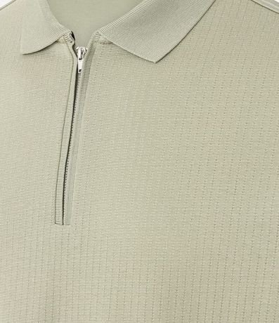 Remera Polo en Algodón con Cremallera en el Cuello 6
