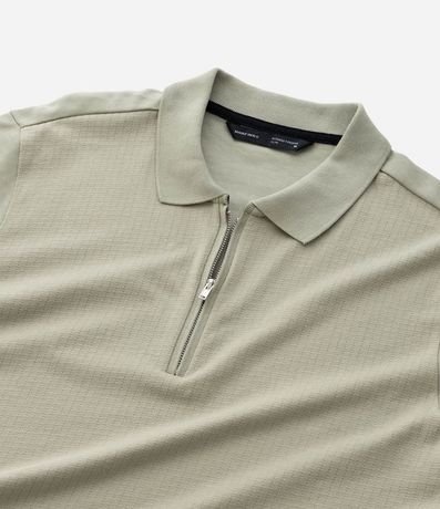 Remera Polo en Algodón con Cremallera en el Cuello 8