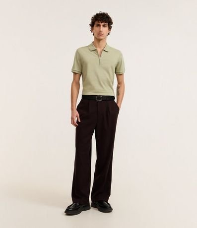 Remera Polo en Algodón con Cremallera en el Cuello 2