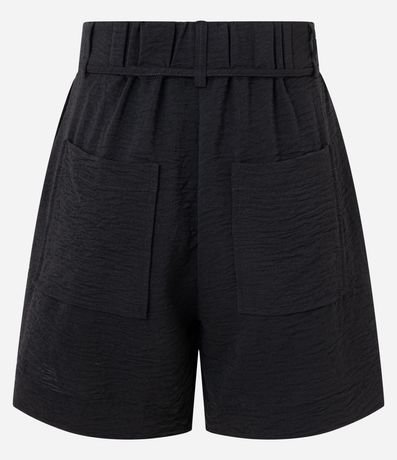 Short Recto Cintura Alta en Airflow con Lazo 7