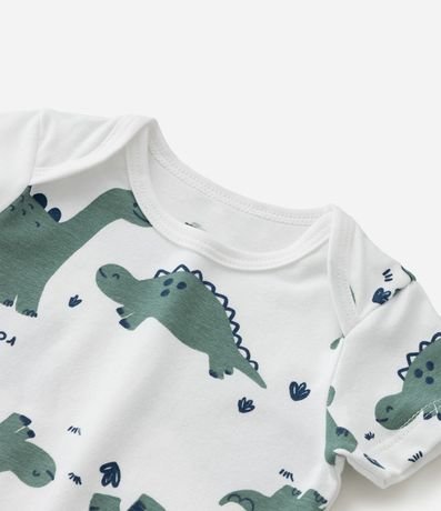 Body Infantil con Estampa Dinosaurios - Talle 0 a 18 meses 7