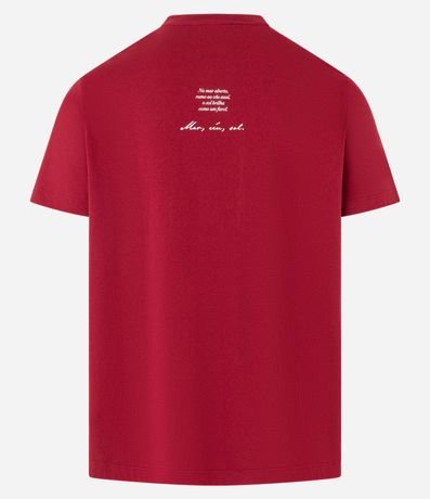 Remera Comfort en Algodón con Estampa Lettering 8