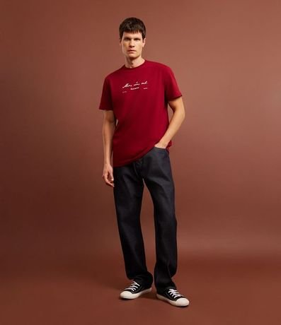 Remera Comfort en Algodón con Estampa Lettering 2