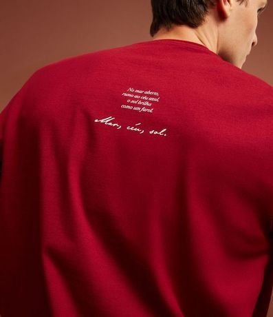 Remera Comfort en Algodón con Estampa Lettering 3