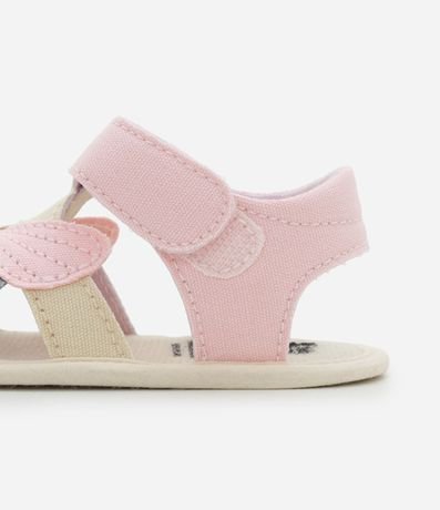 Sandalia Infantil en Sarga con Mariposa - Talle 15 a 19 3