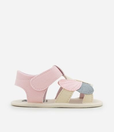 Sandalia Infantil en Sarga con Mariposa - Talle 15 a 19 6